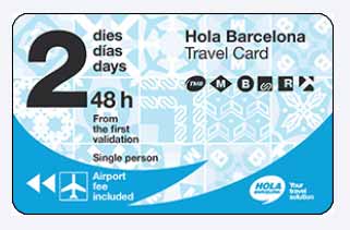 Hola Barcelona metro kaartje