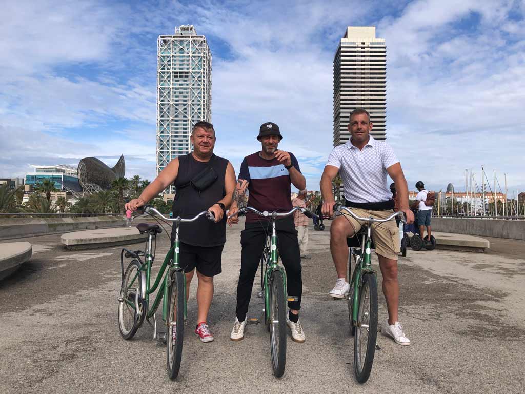 Fietstour en voetbal Barcelona
