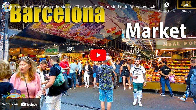 La boqeuria markt bezoeken in Barcelona