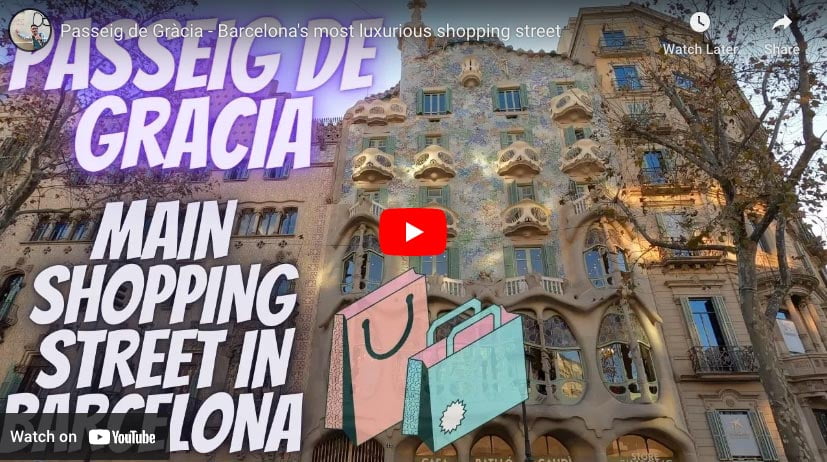 Passeig de gracia moet je gezien hebben in Barcelona
