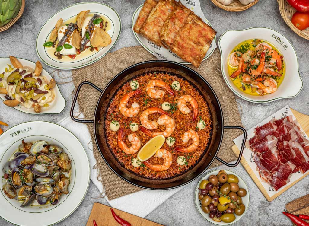 Veel heerlijke tapasgerechten tijdens de Tapas Fietstour in Barcelona met gids