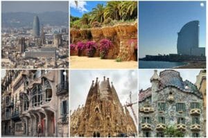 54 must-see places in Barcelona, featuring multiple photos of city highlights