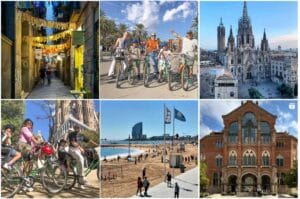 Family guide for American visitors to Barcelona with multiple photos of city highlights