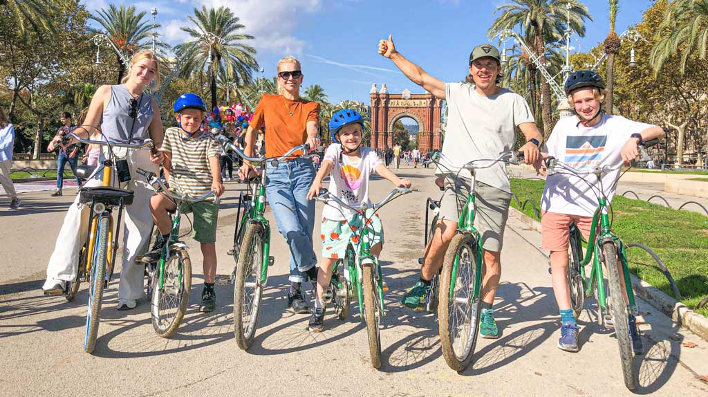 Best Bike tours for children visiting Barcelona