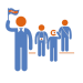 Bike Tour Guide Icon – Perry Tours Icon of a bike tour guide for Perry Tours